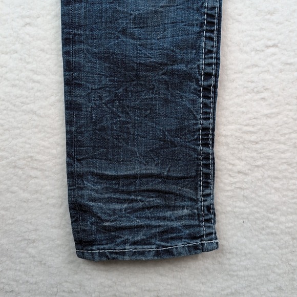 Big Star Liv Jeans Women's 28 Blue Straight Leg Distressed Stretch - Picture 2 of 9